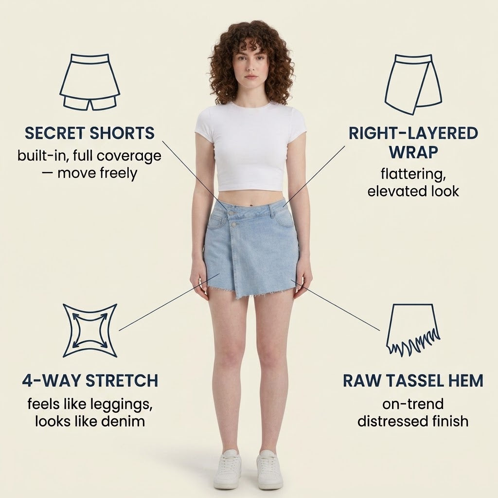 Korvina™ Cloud Denim Skort