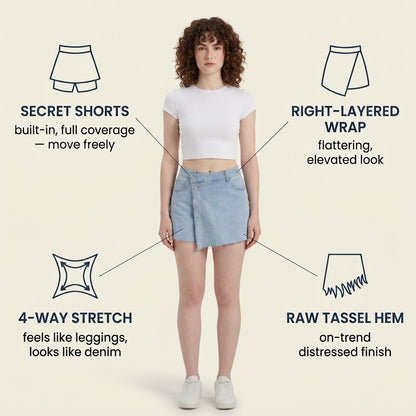 Korvina™ Cloud Denim Skort